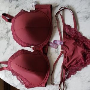 NWT 38DDD Adore Me Bra & Panty set
